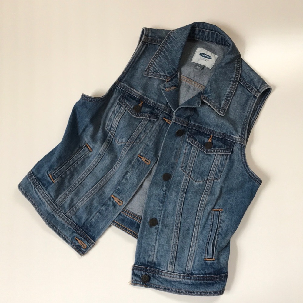 Old Navy Denim Vest Size Small